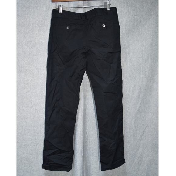 Theory Women’s Black Belted Straight Leg Dress Pants Size 6 - Picture 4 of 4